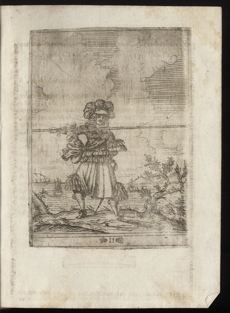 An illustration from Li trastulli guerrieri, 1668, leaf 72
