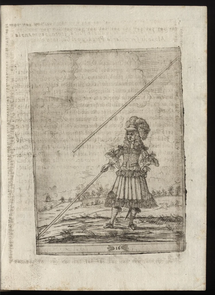 An illustration from Li trastulli guerrieri, 1668, leaf 82