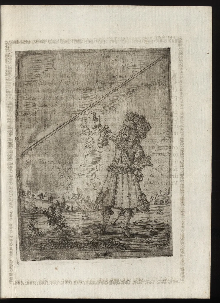 An illustration from Li trastulli guerrieri, 1668, leaf 86