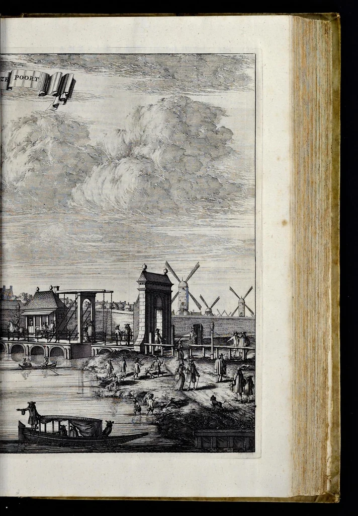 An illustration from Beschryvinge van Amsterdam : zynde een naukeurige verhandelinge van desselfs eerste oorspruk uyt den huyse der heeren van Amstel, en Amstellant : haar vergrootingen, rykdom, en wyze van regeeringe, tot den jare 1691 : voor dezen uit verscheide oude historie-schryvers be eengesteld, en uytgegeven : en nu uit een meenigte van oude schriften, authentyke stukken, en met kopere afbeeldingen verciert, nooit voor desen gedruckt geweest, beschreven, en vermeerdert, 1693, leaf 322