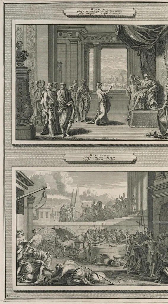 An illustration from Histoire du Vieux et du Nouveau Testament : enrichie de plus de quatre cens figures en taille-douce, &c, 1700, leaf 121