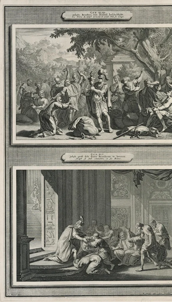 An illustration from Histoire du Vieux et du Nouveau Testament : enrichie de plus de quatre cens figures en taille-douce, &c, 1700, leaf 129