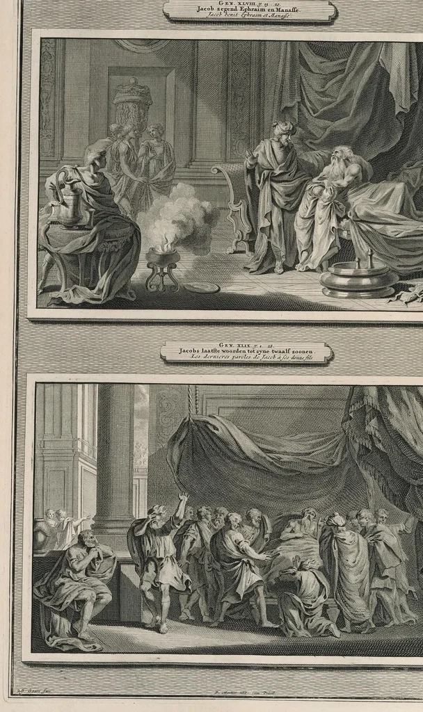 An illustration from Histoire du Vieux et du Nouveau Testament : enrichie de plus de quatre cens figures en taille-douce, &c, 1700, leaf 137