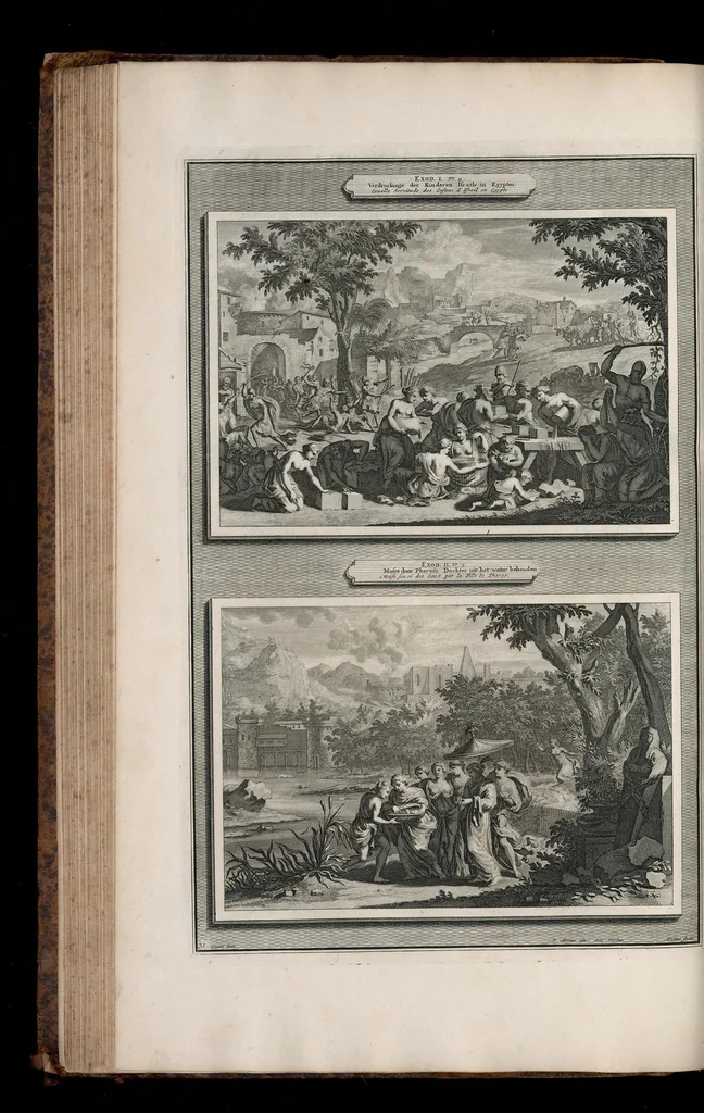 An illustration from Histoire du Vieux et du Nouveau Testament : enrichie de plus de quatre cens figures en taille-douce, &c, 1700, leaf 145
