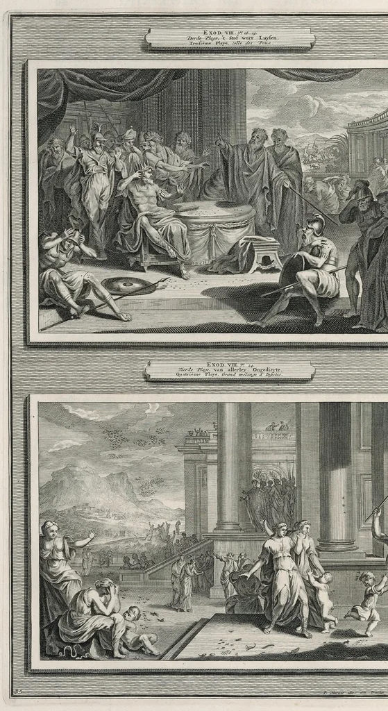 An illustration from Histoire du Vieux et du Nouveau Testament : enrichie de plus de quatre cens figures en taille-douce, &c, 1700, leaf 161