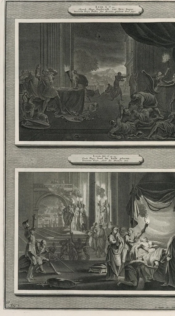 An illustration from Histoire du Vieux et du Nouveau Testament : enrichie de plus de quatre cens figures en taille-douce, &c, 1700, leaf 171