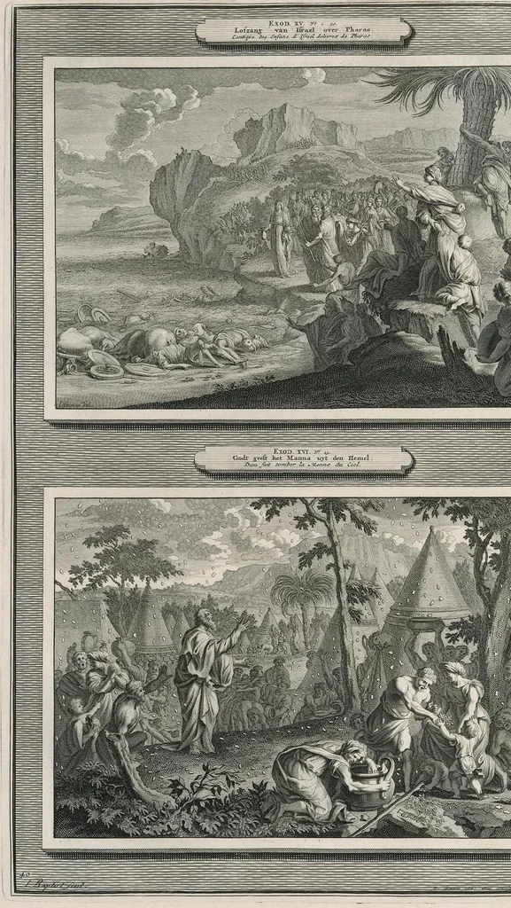 An illustration from Histoire du Vieux et du Nouveau Testament : enrichie de plus de quatre cens figures en taille-douce, &c, 1700, leaf 179