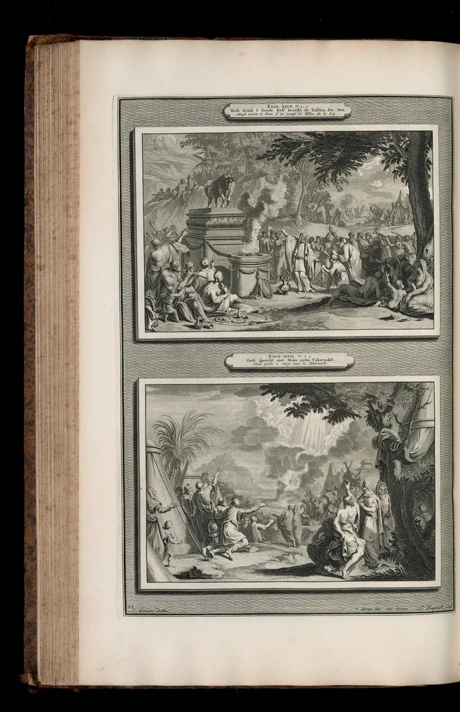 An illustration from Histoire du Vieux et du Nouveau Testament : enrichie de plus de quatre cens figures en taille-douce, &c, 1700, leaf 193