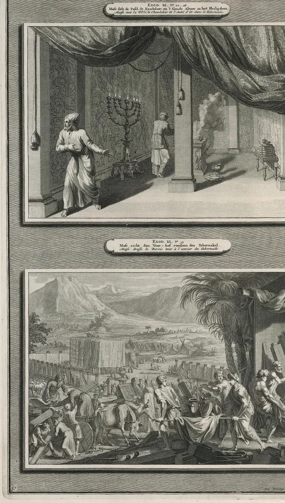 An illustration from Histoire du Vieux et du Nouveau Testament : enrichie de plus de quatre cens figures en taille-douce, &c, 1700, leaf 221