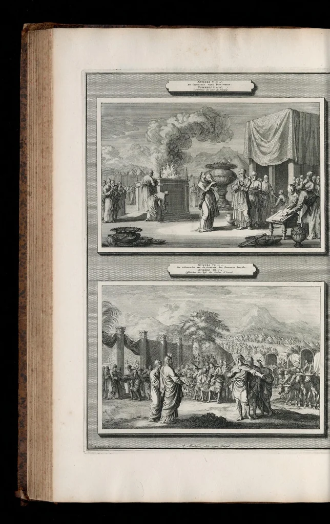 An illustration from Histoire du Vieux et du Nouveau Testament : enrichie de plus de quatre cens figures en taille-douce, &c, 1700, leaf 237
