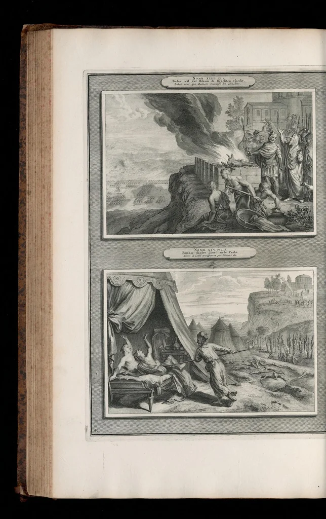 An illustration from Histoire du Vieux et du Nouveau Testament : enrichie de plus de quatre cens figures en taille-douce, &c, 1700, leaf 253