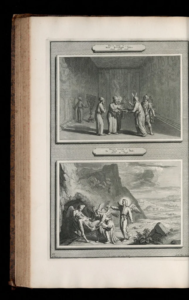 An illustration from Histoire du Vieux et du Nouveau Testament : enrichie de plus de quatre cens figures en taille-douce, &c, 1700, leaf 257