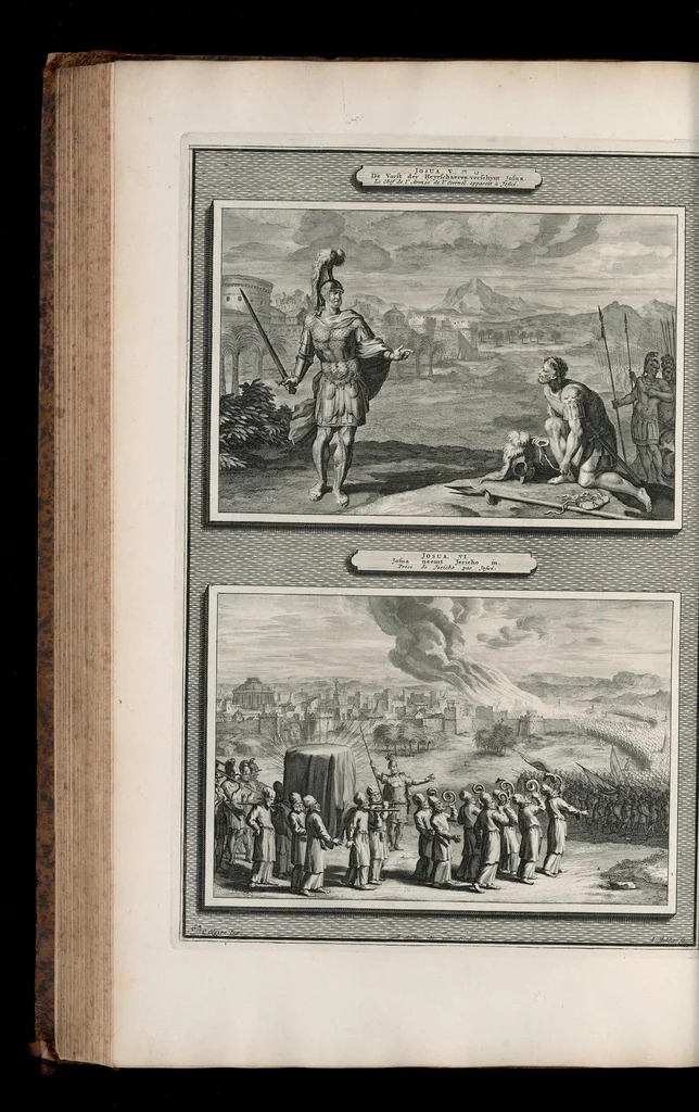 An illustration from Histoire du Vieux et du Nouveau Testament : enrichie de plus de quatre cens figures en taille-douce, &c, 1700, leaf 265