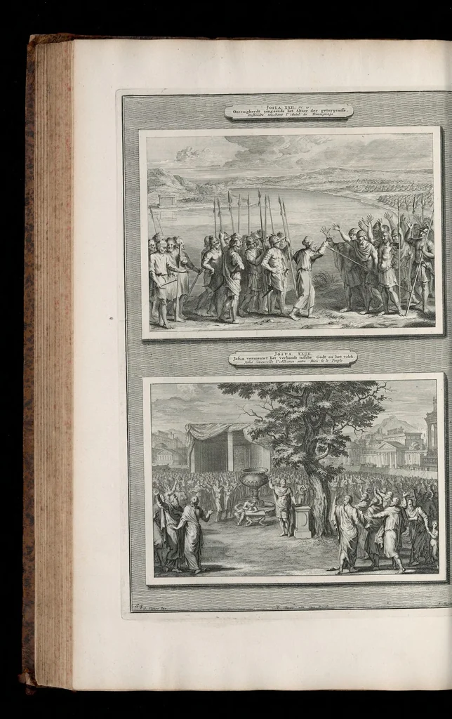 An illustration from Histoire du Vieux et du Nouveau Testament : enrichie de plus de quatre cens figures en taille-douce, &c, 1700, leaf 273