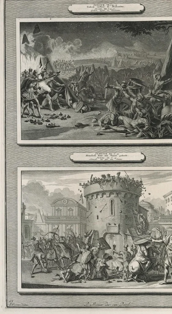 An illustration from Histoire du Vieux et du Nouveau Testament : enrichie de plus de quatre cens figures en taille-douce, &c, 1700, leaf 287
