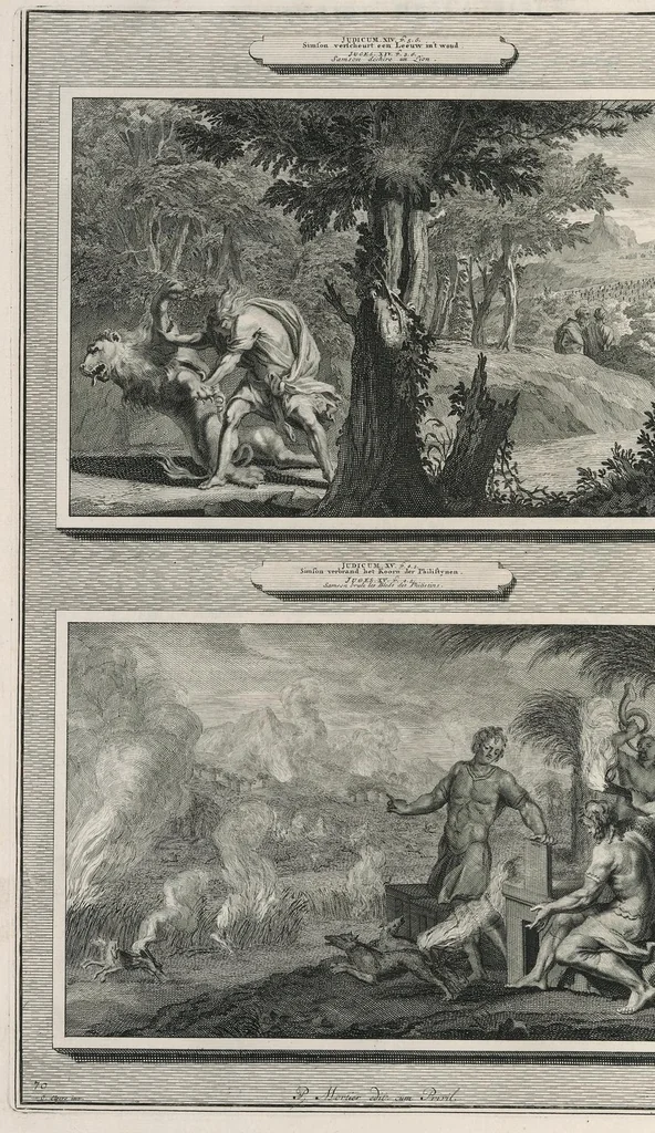 An illustration from Histoire du Vieux et du Nouveau Testament : enrichie de plus de quatre cens figures en taille-douce, &c, 1700, leaf 295