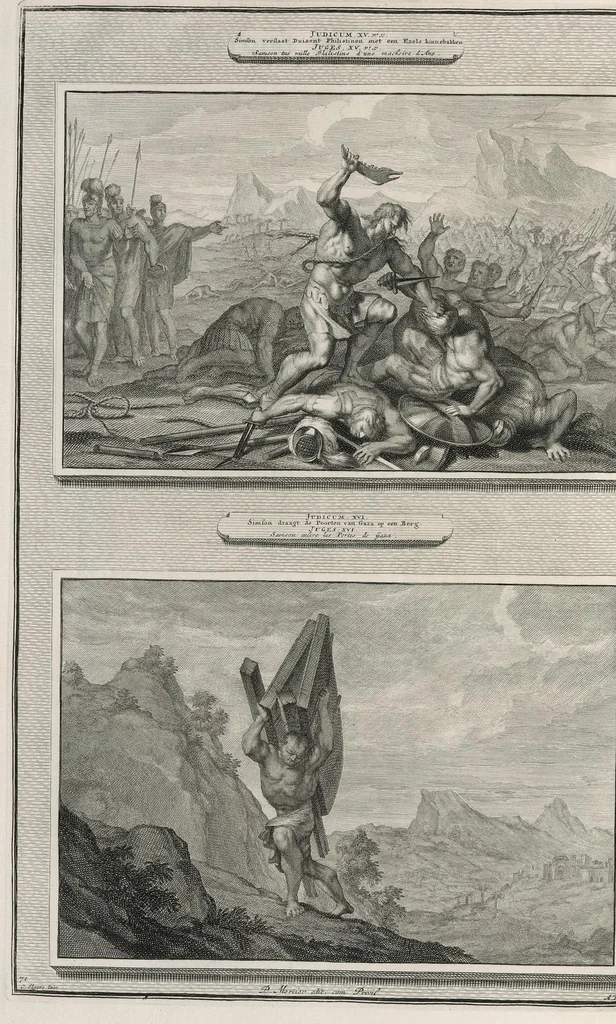 An illustration from Histoire du Vieux et du Nouveau Testament : enrichie de plus de quatre cens figures en taille-douce, &c, 1700, leaf 299