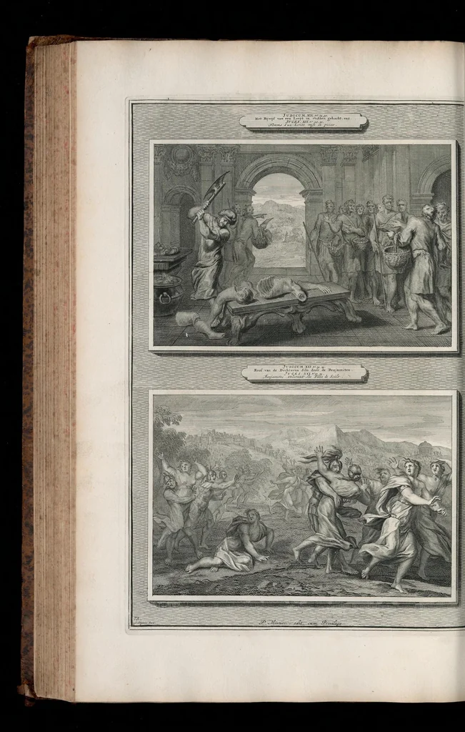 An illustration from Histoire du Vieux et du Nouveau Testament : enrichie de plus de quatre cens figures en taille-douce, &c, 1700, leaf 307