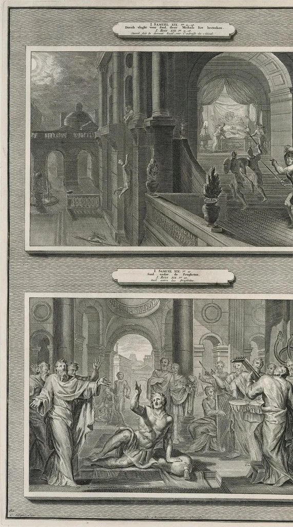 An illustration from Histoire du Vieux et du Nouveau Testament : enrichie de plus de quatre cens figures en taille-douce, &c, 1700, leaf 339
