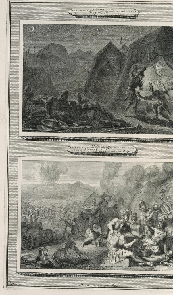 An illustration from Histoire du Vieux et du Nouveau Testament : enrichie de plus de quatre cens figures en taille-douce, &c, 1700, leaf 355