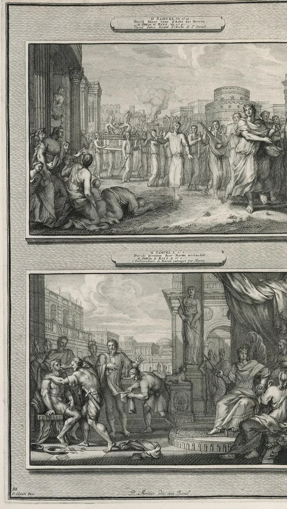 An illustration from Histoire du Vieux et du Nouveau Testament : enrichie de plus de quatre cens figures en taille-douce, &c, 1700, leaf 367