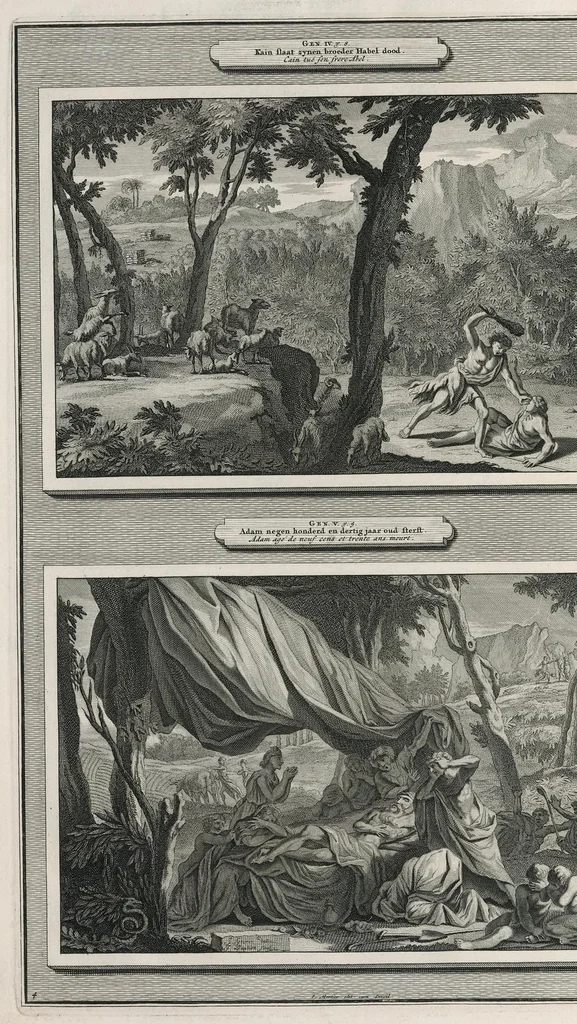 An illustration from Histoire du Vieux et du Nouveau Testament : enrichie de plus de quatre cens figures en taille-douce, &c, 1700, leaf 37