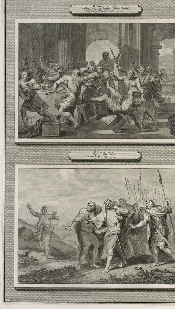An illustration from Histoire du Vieux et du Nouveau Testament : enrichie de plus de quatre cens figures en taille-douce, &c, 1700, leaf 375