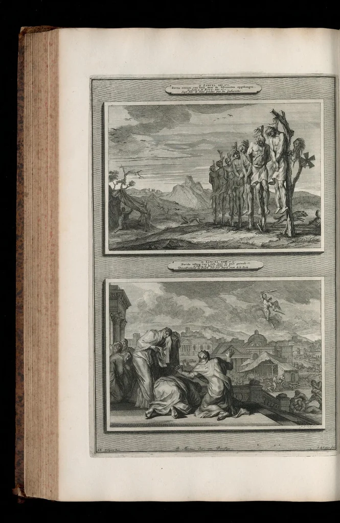 An illustration from Histoire du Vieux et du Nouveau Testament : enrichie de plus de quatre cens figures en taille-douce, &c, 1700, leaf 383
