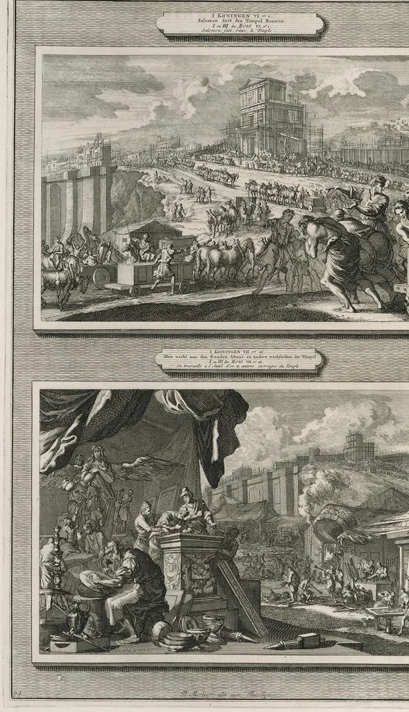 An illustration from Histoire du Vieux et du Nouveau Testament : enrichie de plus de quatre cens figures en taille-douce, &c, 1700, leaf 391