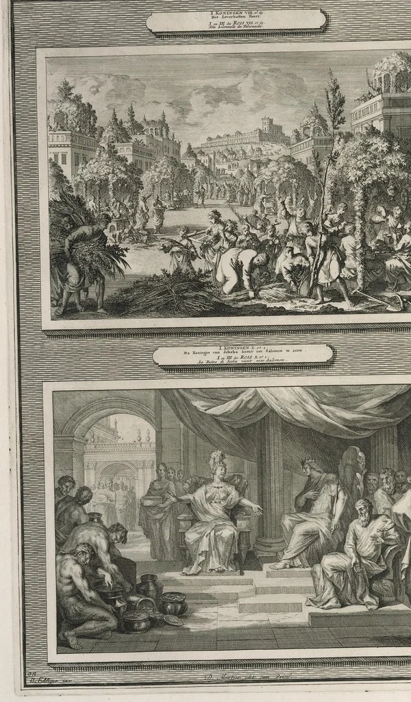 An illustration from Histoire du Vieux et du Nouveau Testament : enrichie de plus de quatre cens figures en taille-douce, &c, 1700, leaf 407