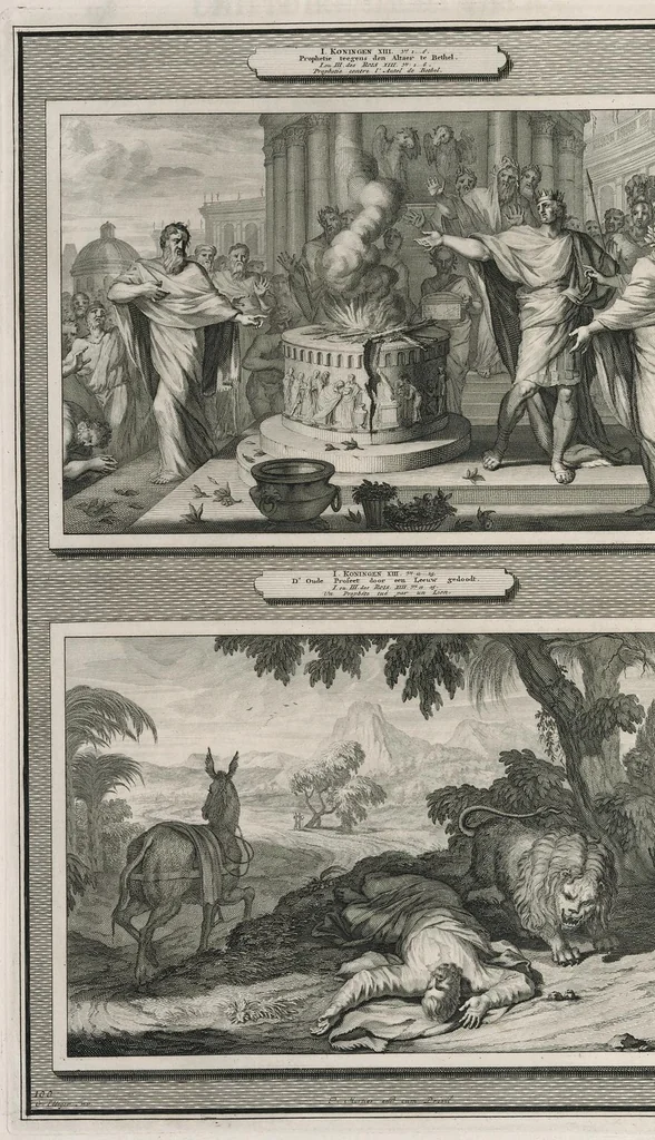 An illustration from Histoire du Vieux et du Nouveau Testament : enrichie de plus de quatre cens figures en taille-douce, &c, 1700, leaf 415