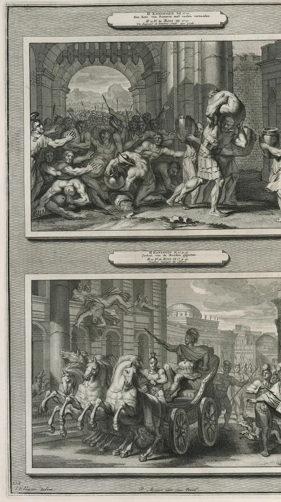 An illustration from Histoire du Vieux et du Nouveau Testament : enrichie de plus de quatre cens figures en taille-douce, &c, 1700, leaf 447