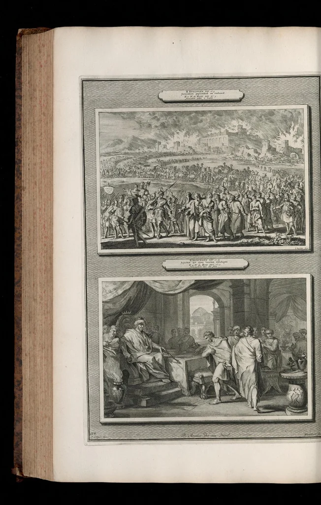 An illustration from Histoire du Vieux et du Nouveau Testament : enrichie de plus de quatre cens figures en taille-douce, &c, 1700, leaf 471