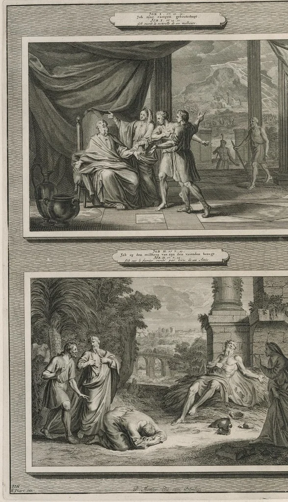 An illustration from Histoire du Vieux et du Nouveau Testament : enrichie de plus de quatre cens figures en taille-douce, &c, 1700, leaf 487