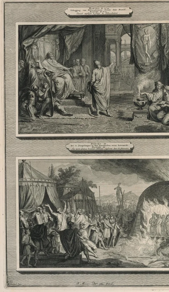 An illustration from Histoire du Vieux et du Nouveau Testament : enrichie de plus de quatre cens figures en taille-douce, &c, 1700, leaf 503