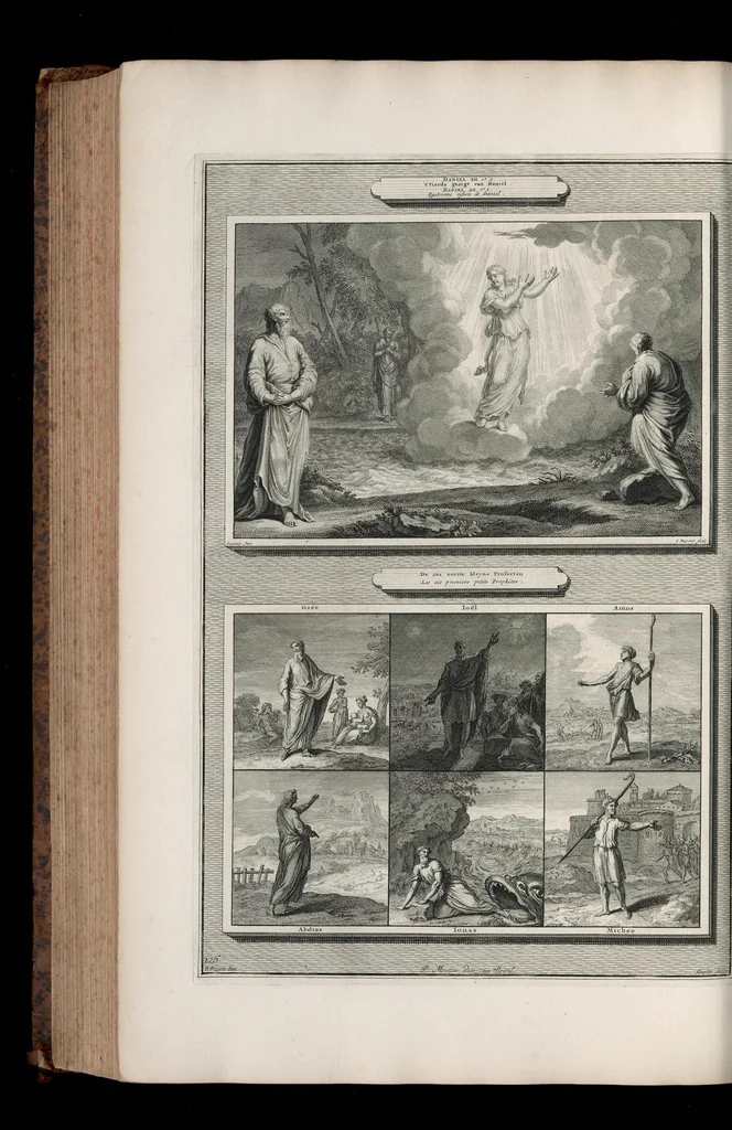 An illustration from Histoire du Vieux et du Nouveau Testament : enrichie de plus de quatre cens figures en taille-douce, &c, 1700, leaf 519