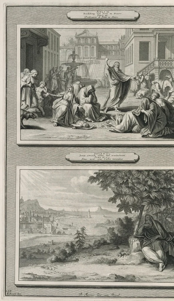 An illustration from Histoire du Vieux et du Nouveau Testament : enrichie de plus de quatre cens figures en taille-douce, &c, 1700, leaf 527