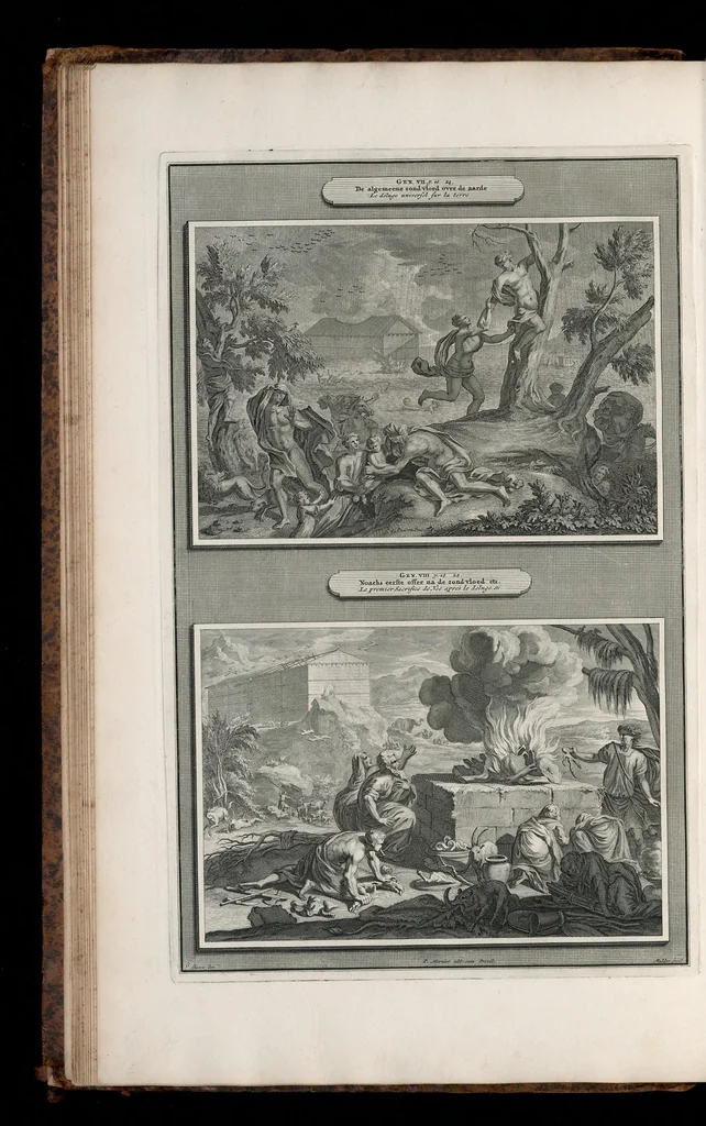 An illustration from Histoire du Vieux et du Nouveau Testament : enrichie de plus de quatre cens figures en taille-douce, &c, 1700, leaf 53