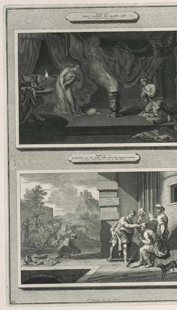 An illustration from Histoire du Vieux et du Nouveau Testament : enrichie de plus de quatre cens figures en taille-douce, &c, 1700, leaf 535