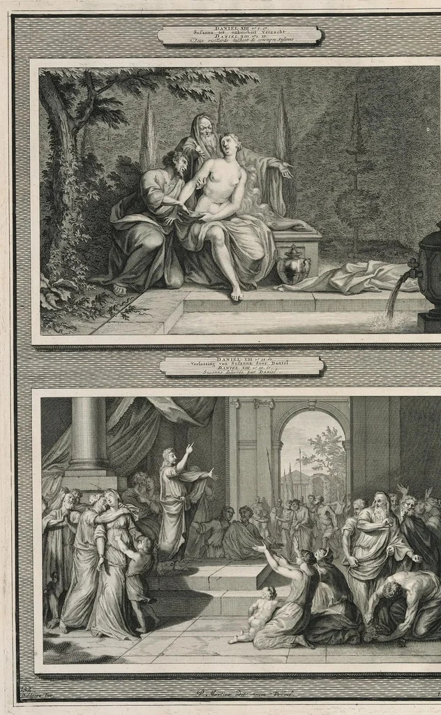 An illustration from Histoire du Vieux et du Nouveau Testament : enrichie de plus de quatre cens figures en taille-douce, &c, 1700, leaf 543