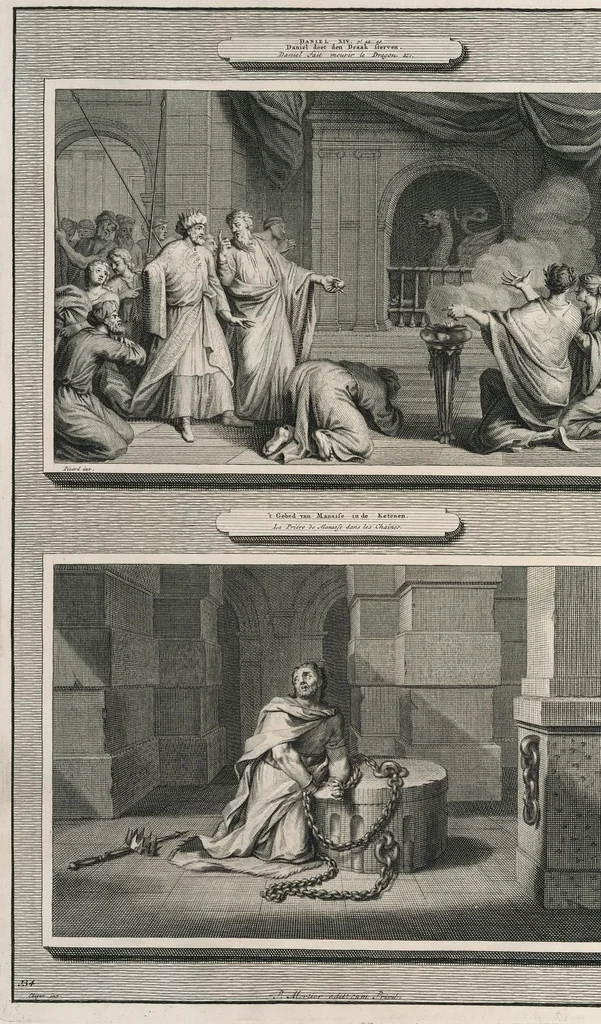 An illustration from Histoire du Vieux et du Nouveau Testament : enrichie de plus de quatre cens figures en taille-douce, &c, 1700, leaf 551
