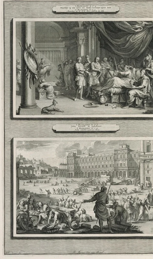 An illustration from Histoire du Vieux et du Nouveau Testament : enrichie de plus de quatre cens figures en taille-douce, &c, 1700, leaf 559