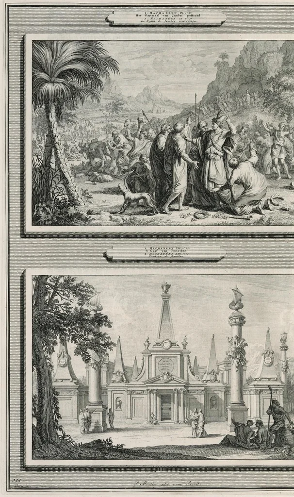 An illustration from Histoire du Vieux et du Nouveau Testament : enrichie de plus de quatre cens figures en taille-douce, &c, 1700, leaf 567