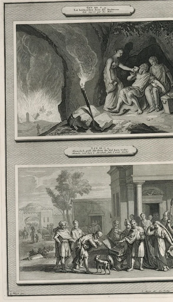 An illustration from Histoire du Vieux et du Nouveau Testament : enrichie de plus de quatre cens figures en taille-douce, &c, 1700, leaf 81