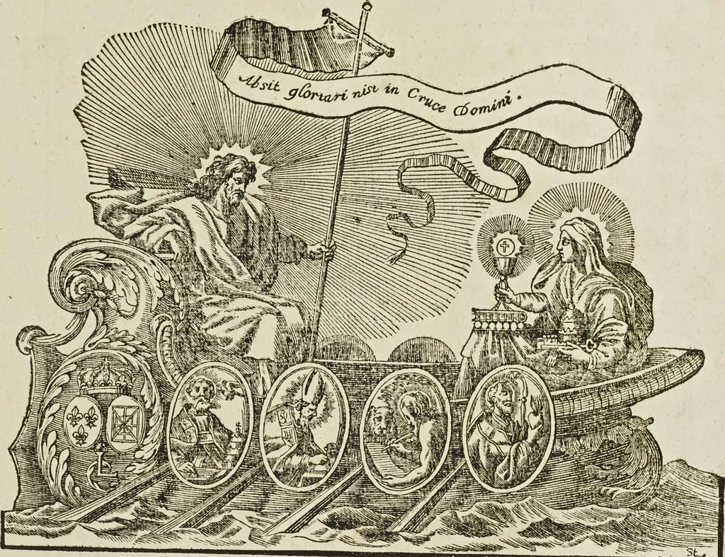 An illustration from Sacrosancta concilia ad regiam editionem exacta quae nunc quarta parte prodit auctior, 1671, leaf 6