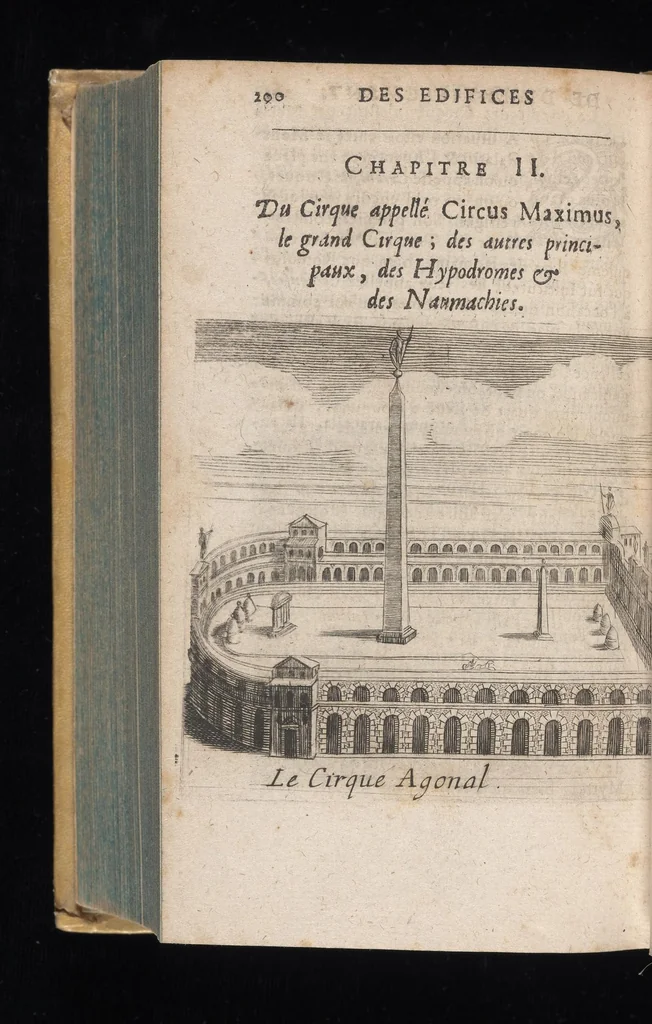 An illustration from Les curiositez de l'vne et l'autre Rome, I.[-2.] partie du I.[-2.] livre. Ou, traité des plus augustes temples & autres lieux saincts de Rome chrestienne. En laquelle il est traité des sept eglises principales de Rome & de plusieurs autres qui en sont proche. Diuisé en deux liures, & enrichy de plusieurs figures en taille douce, 1672, leaf 1047