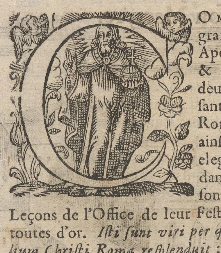 An illustration from Les curiositez de l'vne et l'autre Rome, I.[-2.] partie du I.[-2.] livre. Ou, traité des plus augustes temples & autres lieux saincts de Rome chrestienne. En laquelle il est traité des sept eglises principales de Rome & de plusieurs autres qui en sont proche. Diuisé en deux liures, & enrichy de plusieurs figures en taille douce, 1672, leaf 363