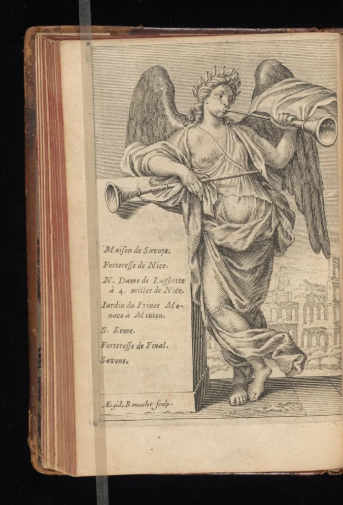 An illustration from Journal d'vn voyage de France et d'Italie, fait par un gentil-homme francois, l'année 1661 .., 1670, leaf 171