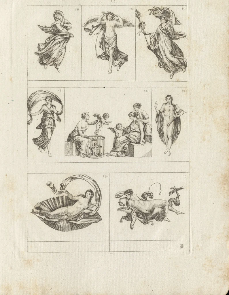 An illustration from Museum statue antiquorum : collection de statues des divers museum de Rome, Naples, Florence, &c : à l'usage des peintres, sculpteurs, architectes et amateurs des beaux arts, 1700, leaf 100