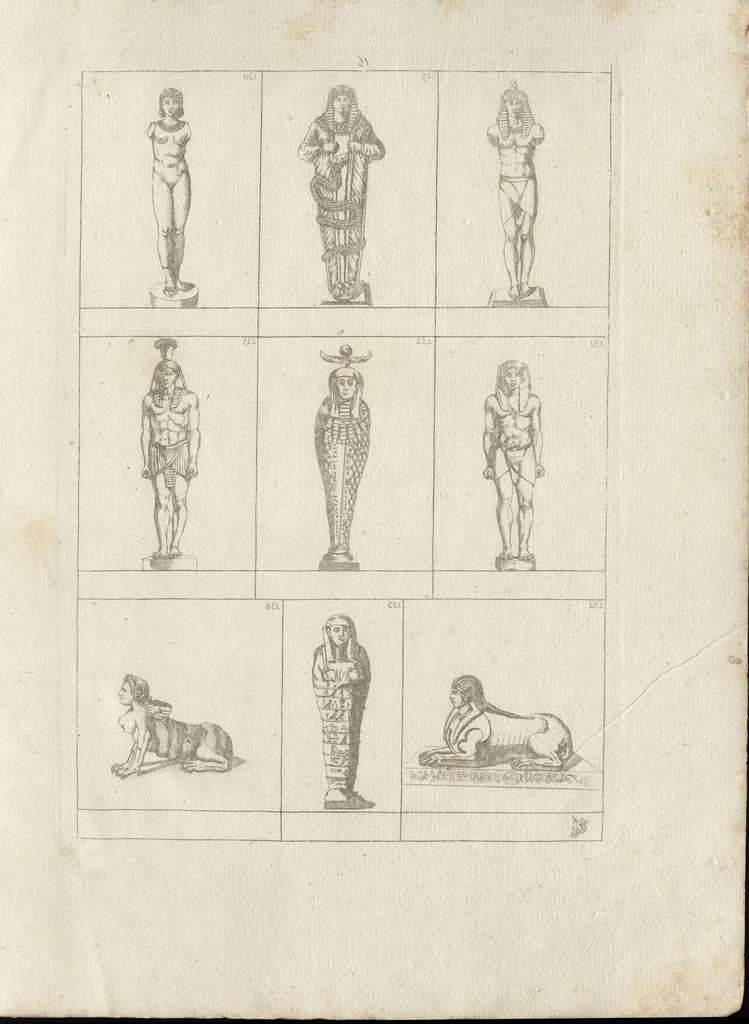 An illustration from Museum statue antiquorum : collection de statues des divers museum de Rome, Naples, Florence, &c : à l'usage des peintres, sculpteurs, architectes et amateurs des beaux arts, 1700, leaf 70